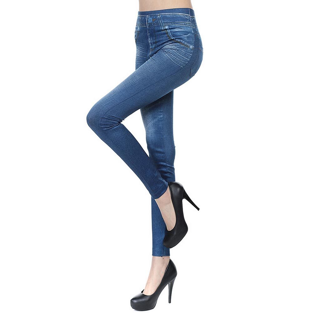 Jeggings taille haute - Leggings en jean