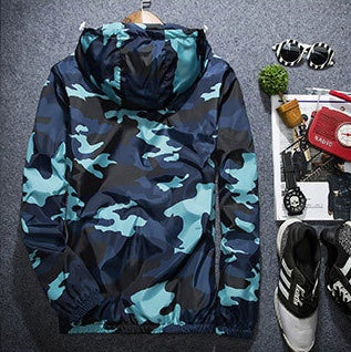 Covrlge Veste Homme Mode Printemps Hommes Marque Camouflage Vestes Décontracté Hommes Manteau Hommes À Capuche Lumineux Fermeture Éclair Manteaux MWJ011