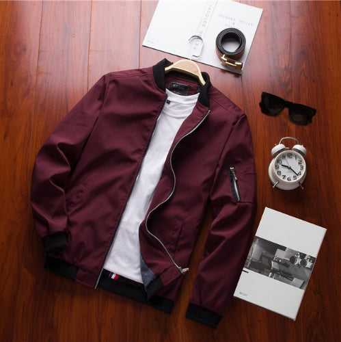 Chaqueta Casual Chaqueta Uniforme de Béisbol para Hombre Tendencia Juvenil 