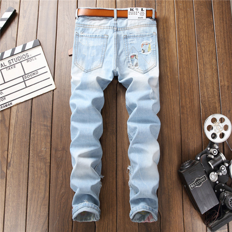 Vaqueros rectos vintage para hombre