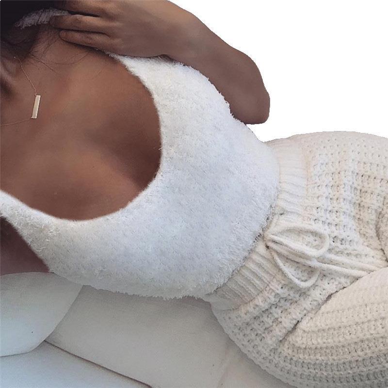 Conjunto de pijama de 3 piezas para mujer: camiseta sin mangas corta de manga larga y pantalones cortos con cordón