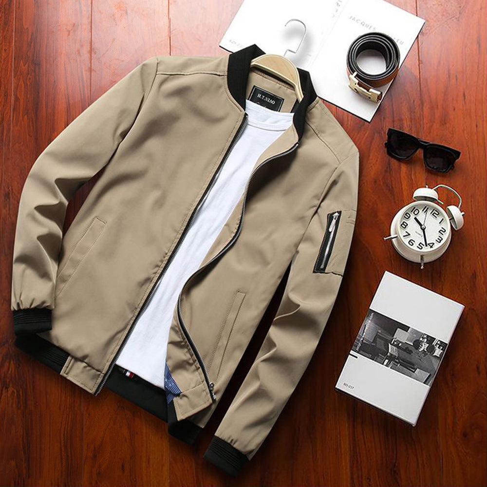 Chaqueta Casual Chaqueta Uniforme de Béisbol para Hombre Tendencia Juvenil 