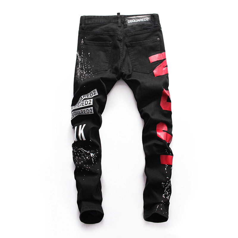 Cultura de la calle principal Personalidad estadounidense Denim elástico