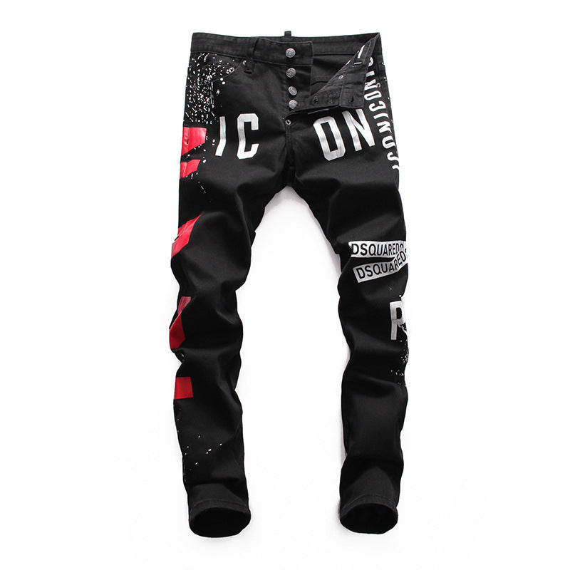 Cultura de la calle principal Personalidad estadounidense Denim elástico